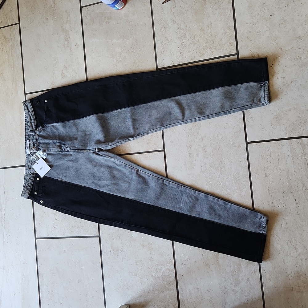 NWT Adika XL women's two tone mom jeans ankle  🔥